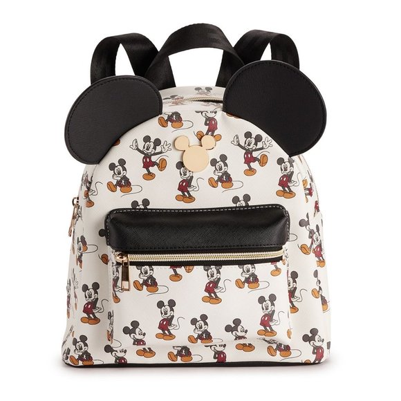 Disney Mickey Mouse Character Poses Mini Backpack with Card Wallet - Picture 3 of 8